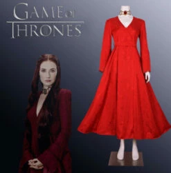 Game Of Thrones Red Queen Melisandre Complete Cosplay Costume -Cosplay Cove Shop 20106