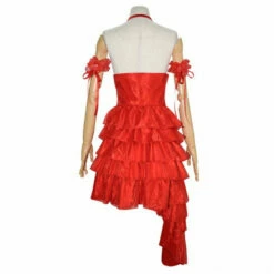 Suicide Squad 2 Harley Quinn Cosplay Costume Red Dress -Cosplay Cove Shop 5218626 3