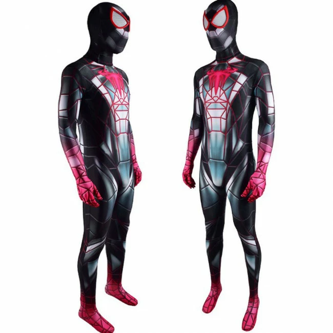 Spider-Man Miles Morales 2021 Programmable Matter Suit Cosplay Costume 1 Spider-Man Miles Morales 2021 Programmable Matter Suit Cosplay Costume