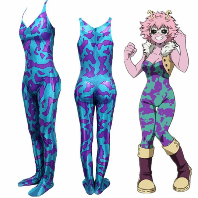 Heroes Mina Ashido Cosplay Costume 2 Heroes Mina Ashido Cosplay Costume - Image 2