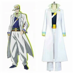 Jotaro Kujo White Suit From JoJo's Bizarre Diamond Is Unbreakable Cosplay Costume
