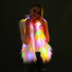 LED Fur Scarf -Cosplay Cove Shop hlw ledfurscarfhood 2