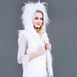 LED Fur Scarf -Cosplay Cove Shop hlw ledfurscarfhood 4