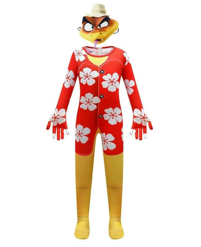 The Bad Guys Mr Snake Kids Lycra Cosplay Costume 2 The Bad Guys Mr Snake Kids Lycra Cosplay Costume - Image 2