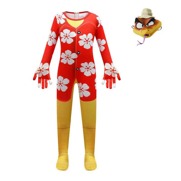 The Bad Guys Mr Snake Kids Lycra Cosplay Costume 1 The Bad Guys Mr Snake Kids Lycra Cosplay Costume