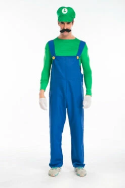 Super Mario Luigi Mario Cosplay Costume For Adults Halloween Costume -Cosplay Cove Shop hlw mario adults 3