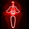 Ghostface Scream LED Costume Cosplay Party Mask