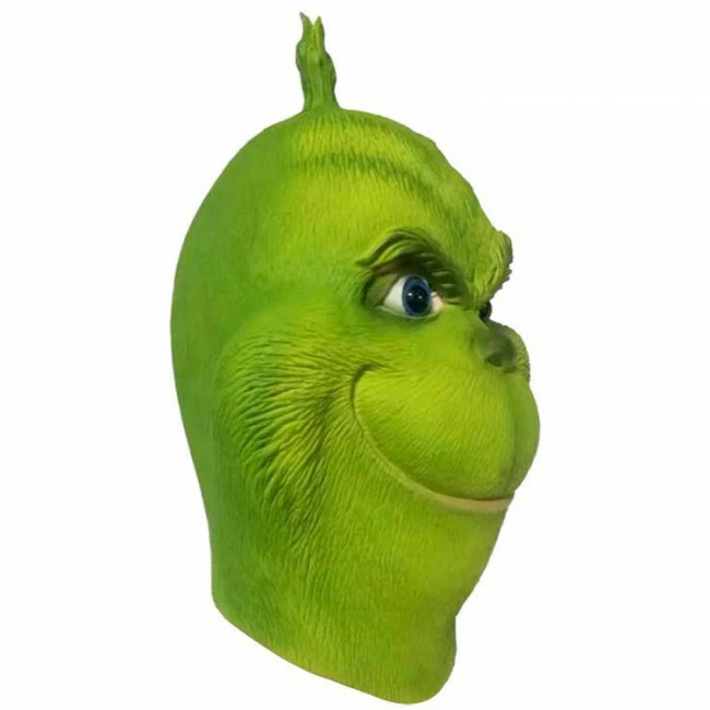 Grinch Mask Cosplay 2 Grinch Mask Cosplay - Image 2