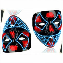 Vampire Face LED Costume Cosplay Party Mask -Cosplay Cove Shop hlw mask vampire led 2