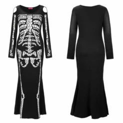 Skeleton Woman Costume Dress -Cosplay Cove Shop hlw skeletondress 3