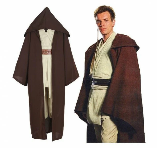 Obi Wan Kenobi Jedi Robe Brown 2 Obi Wan Kenobi Jedi Robe Brown - Image 2