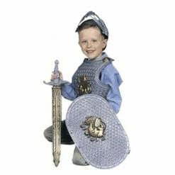 Halloween Kids Dragon Knight Costume Sword, Helmet, Shield, Breastplate