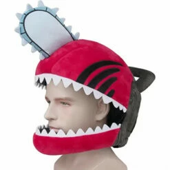 Denji Chainsaw Head Cover Plush Cosplay Costume Prop From Chainsaw Man -Cosplay Cove Shop t hat chainsaw 2